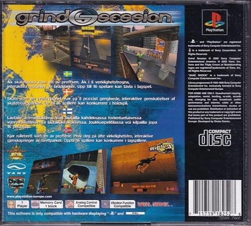 Grind Session - Mangler Manual - PS1 (B Grade) (Genbrug)